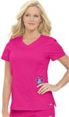 Landau Women's Smart Stretch Rounded V-Neck Tunic
