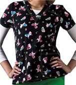 WonderWink Sporty V-Neck WonderWings Scrub Top