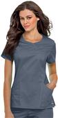 Landau Smart Stretch Curved Crossover Scrub Tunic