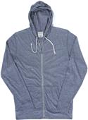 J America TWISTED Slub Jersey Full Zip Hoodie