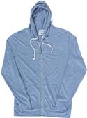 J America TWISTED Slub Jersey Full Zip Hoodie