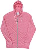 J America TWISTED Slub Jersey Full Zip Hoodie