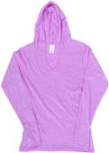 J America Ladies TWISTED Long Sleeve Jersey Hood