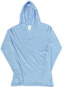 J America Ladies TWISTED Long Sleeve Jersey Hood