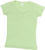 J America Ladies TWISTED Slub Scoopneck Tee