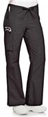Landau Women's Natural Flare Cargo Scrub Pants