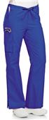 Landau Women's Natural Flare Cargo Scrub Pants