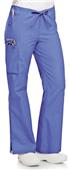 Landau Women's Natural Flare Cargo Scrub Pants