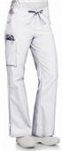 Landau Women's Natural Flare Cargo Scrub Pants