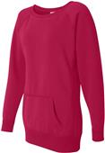 J America Ladies Open Neck Fleece Tunic