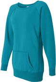 J America Ladies Open Neck Fleece Tunic