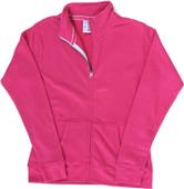 J America Ladies Sueded Fleece Full Zip Jacket