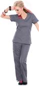 Smitten Women's Spotlight Wrap Neck Scrub Tunic Smitten Women's Spotlight Wrap Neck Scrub Tunic