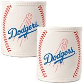 MLB Los Angeles Dodger Baseball 2pc Can Holder Set