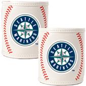 MLB Seattle Mariners Baseball 2pc Can Holder Set