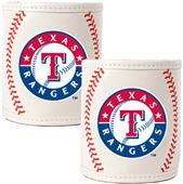 MLB Texas Rangers Baseball 2pc Can Holder Set