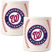 MLB Nationals Baseball 2pc Can Holder Set