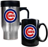MLB Chicago Cubs Travel Mug & Coffee Mug Set