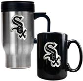 MLB Chicago White Sox Travel Mug & Coffee Mug Set