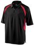 Holloway Mens Circuit Zip Neck Polo Shirt