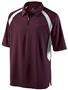 Holloway Mens Circuit Zip Neck Polo Shirt
