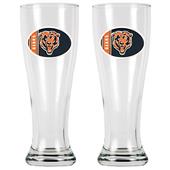 NFL Chicago Bears 2 Pc Classic Pilsner Glass Set