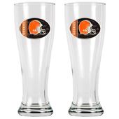 NFL Cleveland Browns 2 Pc Classic Pilsner Glasses