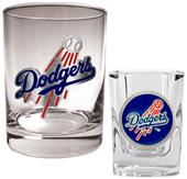 MLB Los Angeles Dodger Rock Glass & Shot Glass Set