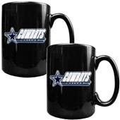 NFL Dallas Cowboys Black Ceramic Mug (Set of 2)