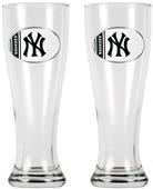 MLB New York Yankees 2 Pc 16oz Classic Pilsner Set