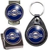 MLB Brewers Key Chain Money Clip & Magnet Clip Set