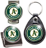 MLB Oakland Key Chain Money Clip & Magnet Clip Set