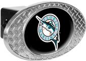 MLB Miami Marlins Metal Plate Trailer Hitch Cover