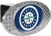 MLB Mariners Metal Plate Trailer Hitch Cover