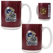 NFL St. Louis Rams 2pc Gameball Coffee Mug Set