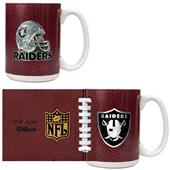 NFL Oakland Raiders 2pc Gameball Coffee Mug Set