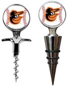 Baltimore Orioles Cork Screw & Bottle Topper Set