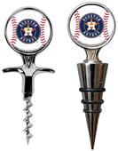 MLB Houston Astros Cork Screw & Bottle Topper Set