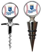 MLB KC Royals Cork Screw & Bottle Topper Set