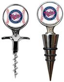 MLB Twins Cork Screw & Bottle Topper Set