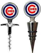 MLB Chicago Cubs Cork Screw & Bottle Topper Set