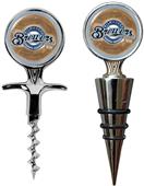 MLB Brewers Cork Screw & Bottle Topper Set