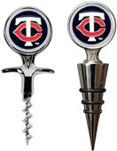 MLB Minnesota Twins Cork Screw & Bottle Topper Set