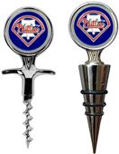 MLB Phillies Cork Screw & Bottle Topper Set