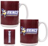 NFL Minnesota Vikings 2pc Gameball Coffee Mug Set