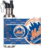 MLB Mets Stainless Steel Water Bottle 360 Wrap