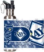 MLB Rays Stainless Steel Water Bottle 360 Wrap
