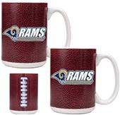 NFL St. Louis Rams 2pc Gameball Coffee Mug Set