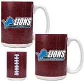 NFL Detroit Lions 2pc Gameball Coffee Mug Set