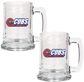 MLB Chicago Cubs 2pc Glass Tankard Set